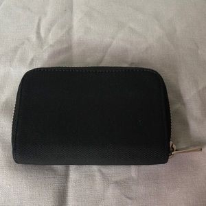 Vintage Dunhill black zipper card case.